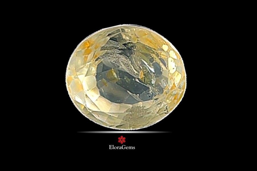 Yellow Sapphire (Pushparag) 7x6 MM 1.48 carats