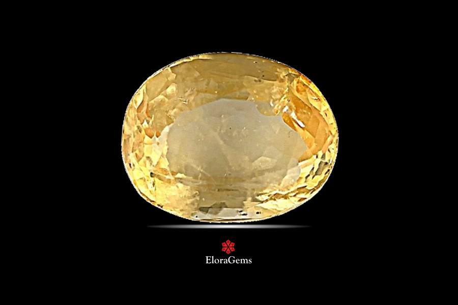 Yellow Sapphire (Pushparag) 10x8 MM 3.54 carats