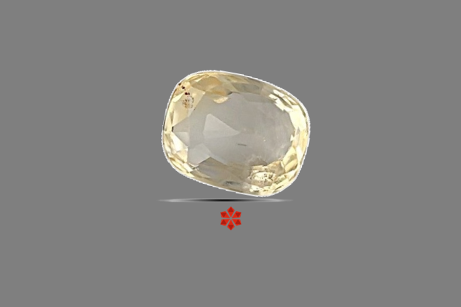 Yellow Sapphire (Pushparag) 7x5 MM 1.2 carats