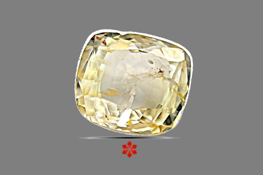 Yellow Sapphire (Pushparag) 8x7 MM 3.11 carats