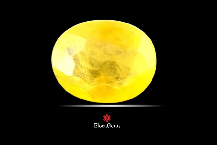 Yellow Sapphire (Pushparag) 10x8 MM 4.06 carats