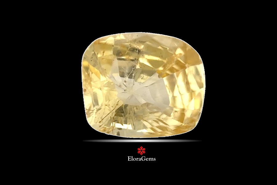 Yellow Sapphire (Pushparag) 8x7 MM 2.5 carats