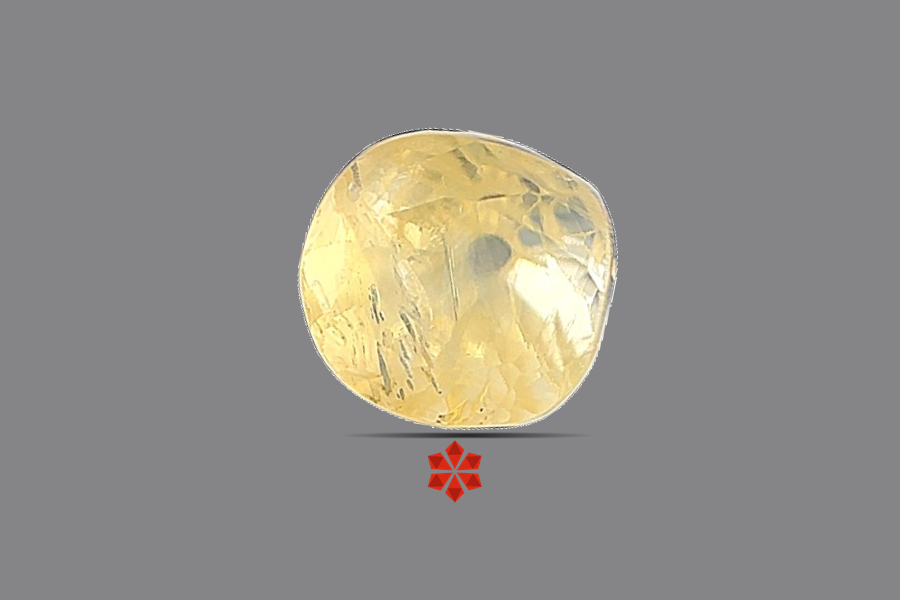 Yellow Sapphire (Pushparag) 7x8 MM 2.93 carats