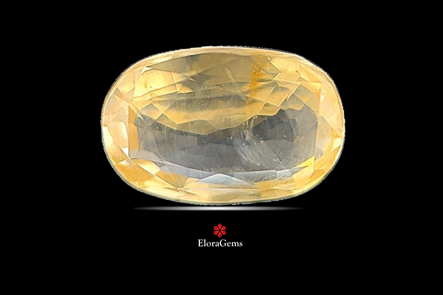 Yellow Sapphire (Pushparag) 10x7 MM 2.97 carats