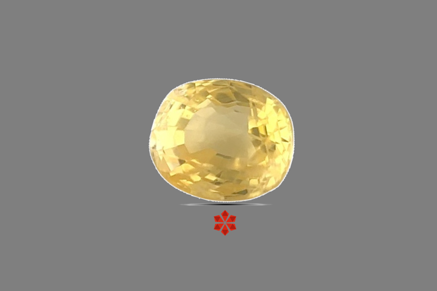Yellow Sapphire (Pushparag) 7x6 MM 1.4 carats