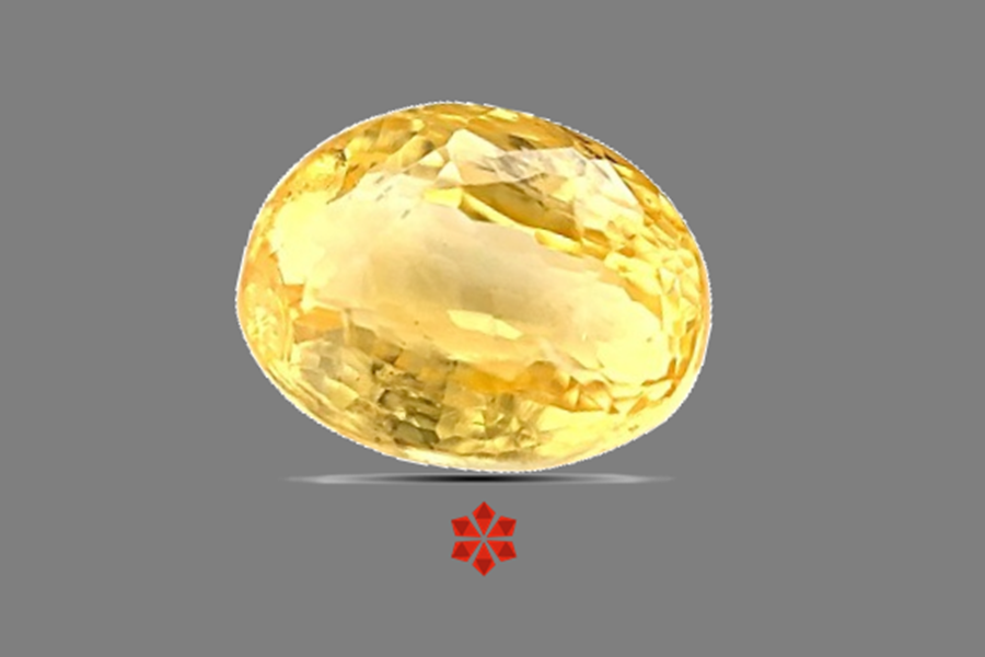 Yellow Sapphire (Pushparag) 9x7 MM 3.03 carats