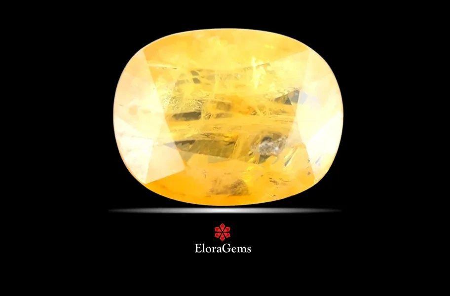 Yellow Sapphire (Pushparag) 13x10 MM 6.56 carats