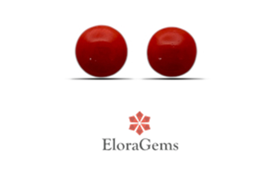 Red Coral (Pavalam) 9x9 MM 3.3 carats