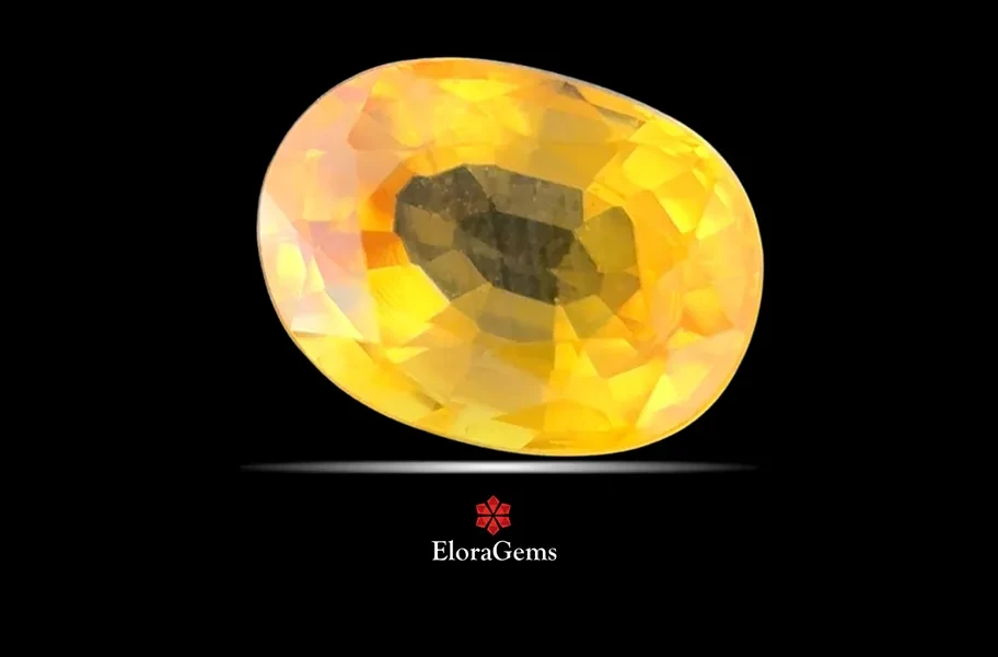 Yellow Sapphire (Pushparag) 7x6 MM 1.5 carats