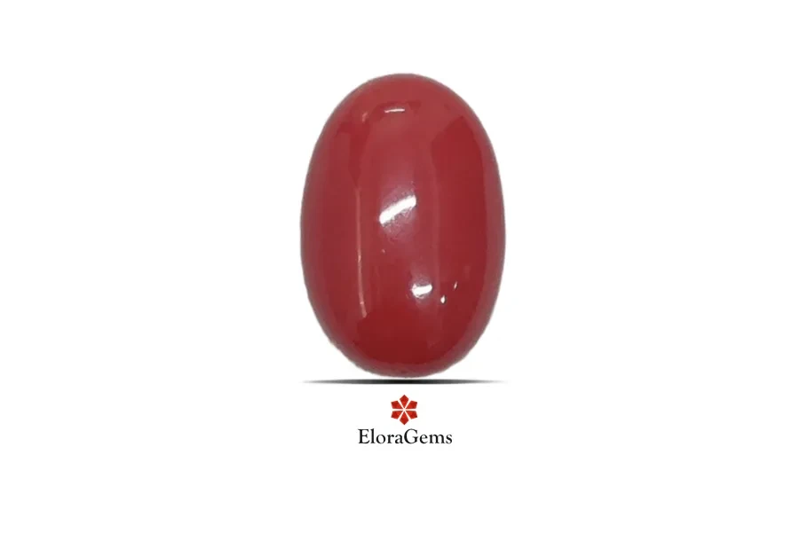 Red Coral (Pavalam) 11x8 MM 3.66 carats