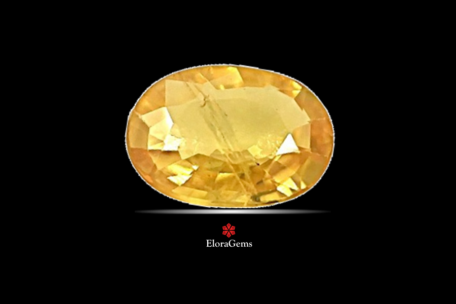Yellow Sapphire (Pushparag) 8x6 MM 1.24 carats