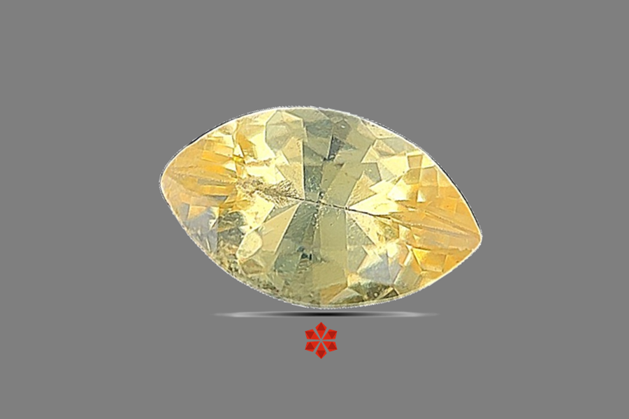 Yellow Sapphire (Pushparag) 8x5 MM 0.9 carats