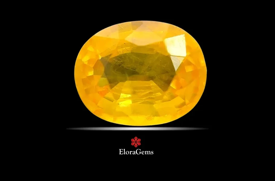Yellow Sapphire (Pushparag) 8x6 MM 1.8 carats