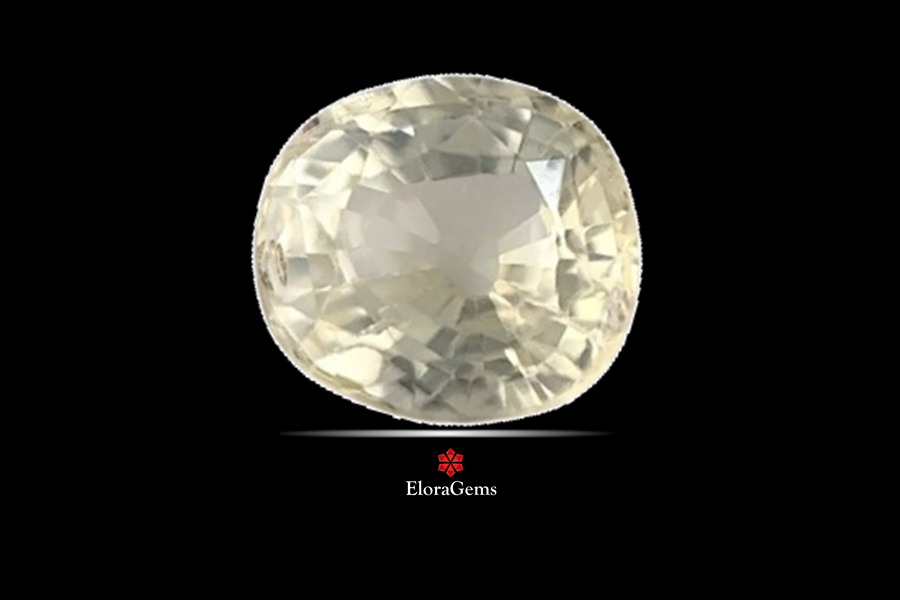 Yellow Sapphire (Pushparag) 7x6 MM 1.28 carats