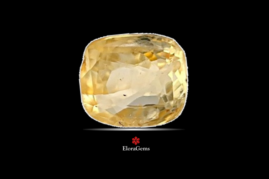 Yellow Sapphire (Pushparag) 7x6 MM 1.5 carats