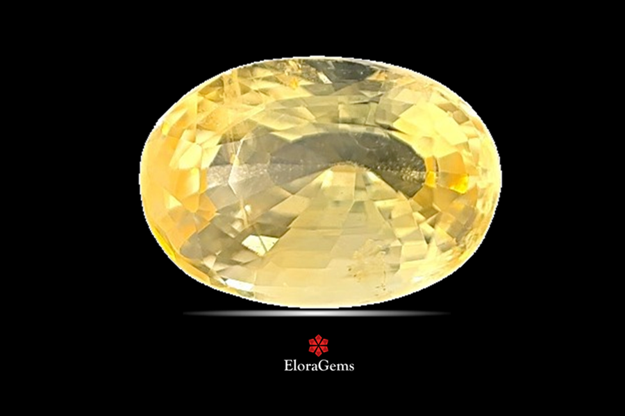Yellow Sapphire (Pushparag) 12x8 MM 4.96 carats