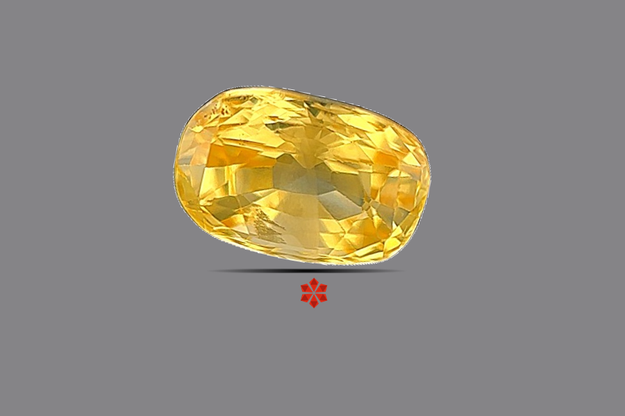 Yellow Sapphire (Pushparag) 8x5 MM 1.8 carats