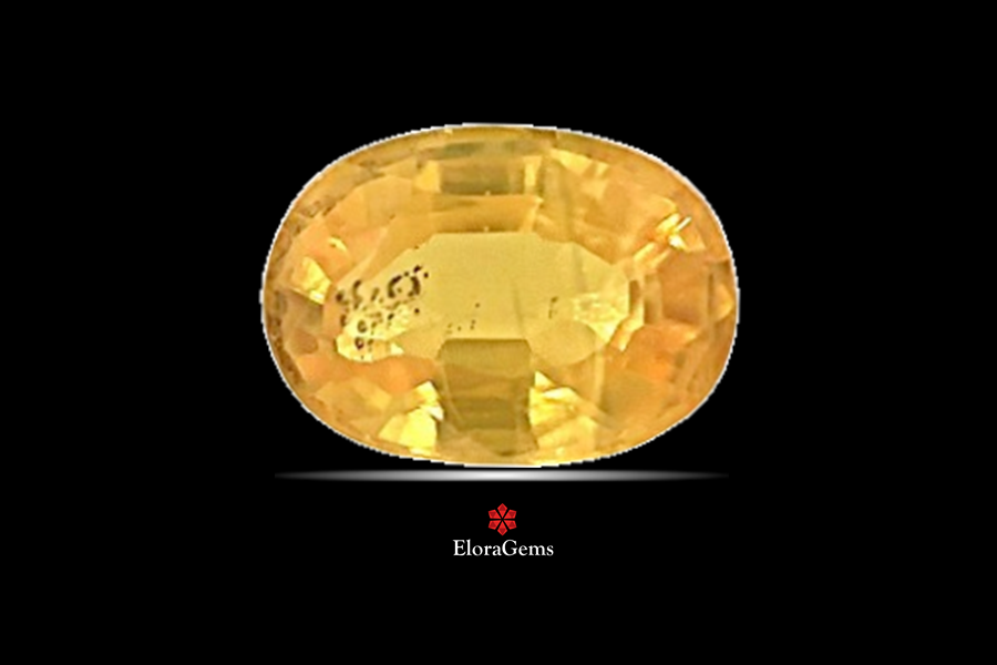 Yellow Sapphire (Pushparag) 7x5 MM 1.22 carats