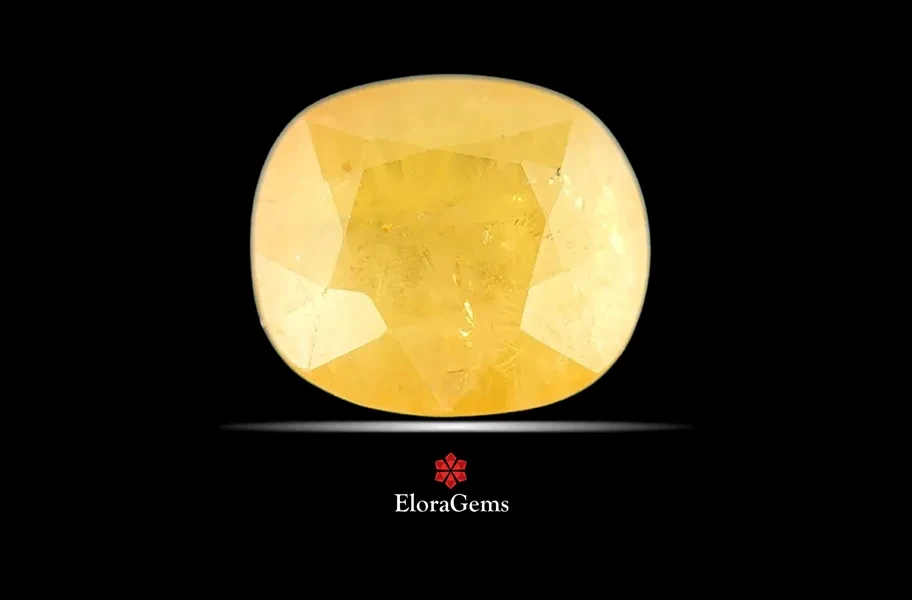 Yellow Sapphire (Pushparag) 11x10 MM 6.08 carats