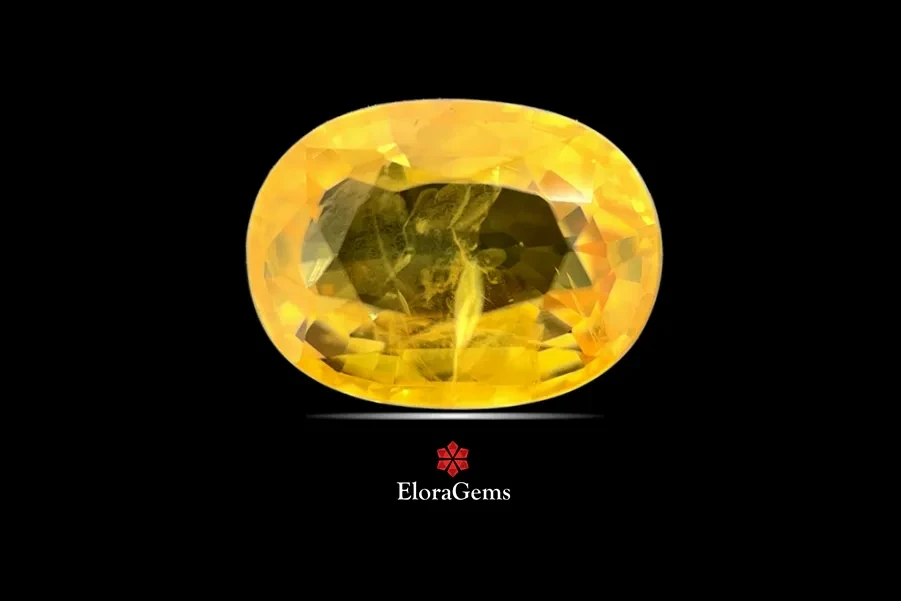 Yellow Sapphire (Pukhraj) 8x6 MM 1.89 carats