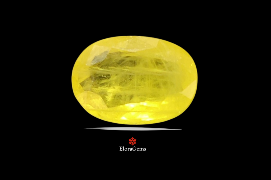 Yellow Sapphire (Pushparag) 11x8 MM 3.7 carats
