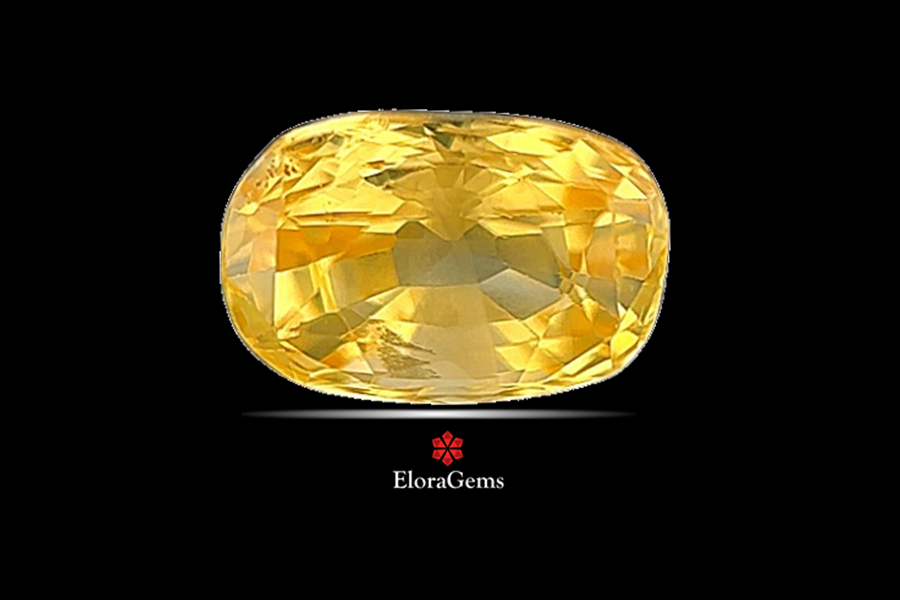 Yellow Sapphire (Pushparag) 8x5 MM 1.8 carats