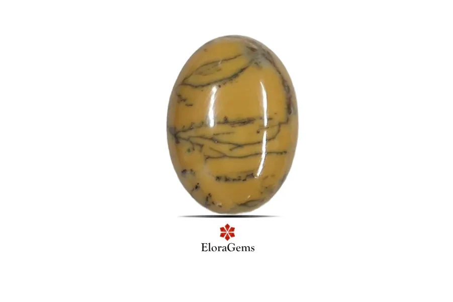 Yellow Dendritic Agate 23x17 MM 14.5 carats