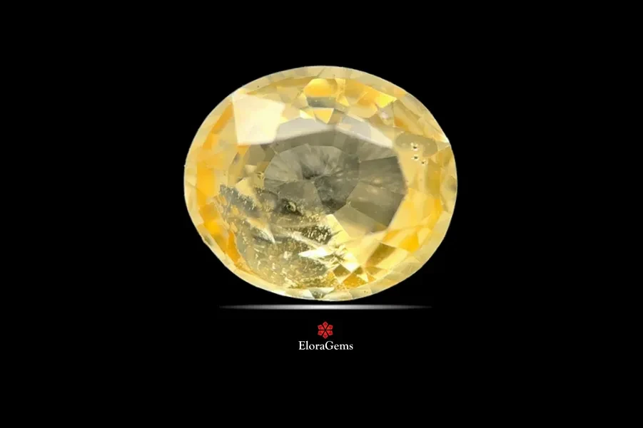 Yellow Sapphire (Pukhraj) 6x5 MM 0.92 carats