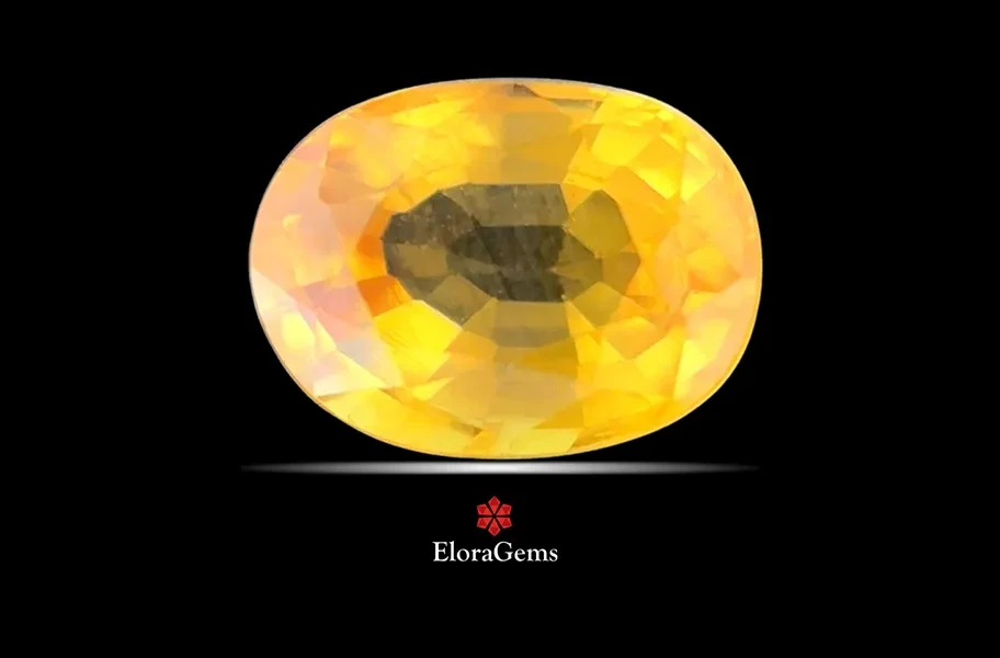 Yellow Sapphire (Pushparag) 7x6 MM 1.5 carats