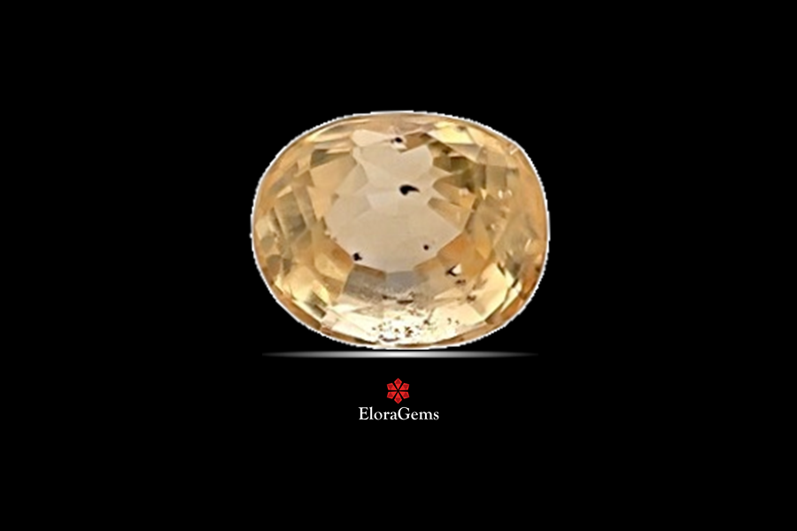 Yellow Sapphire (Pushparag) 7x6 MM 1.52 carats