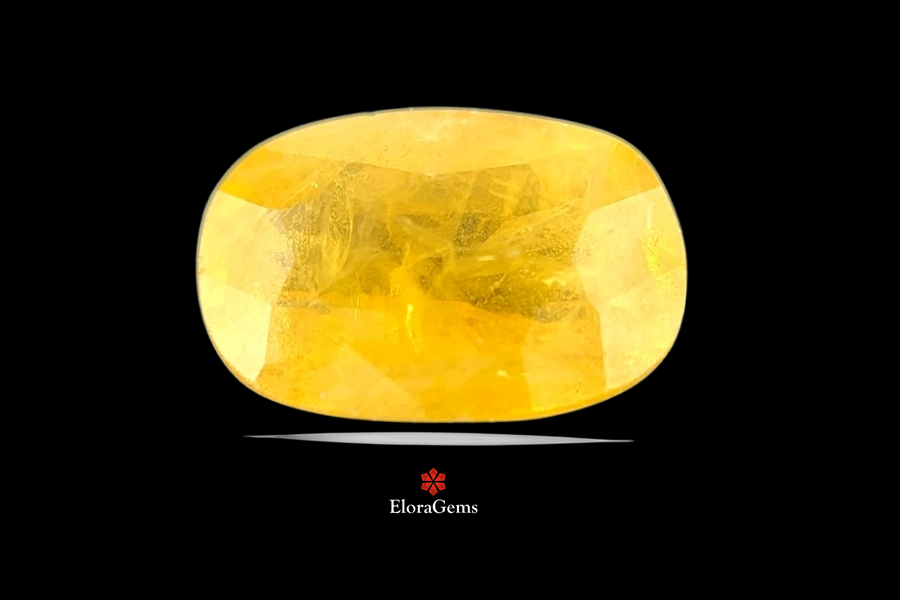 Yellow Sapphire (Pushparag) 12x8 MM 4.52 carats