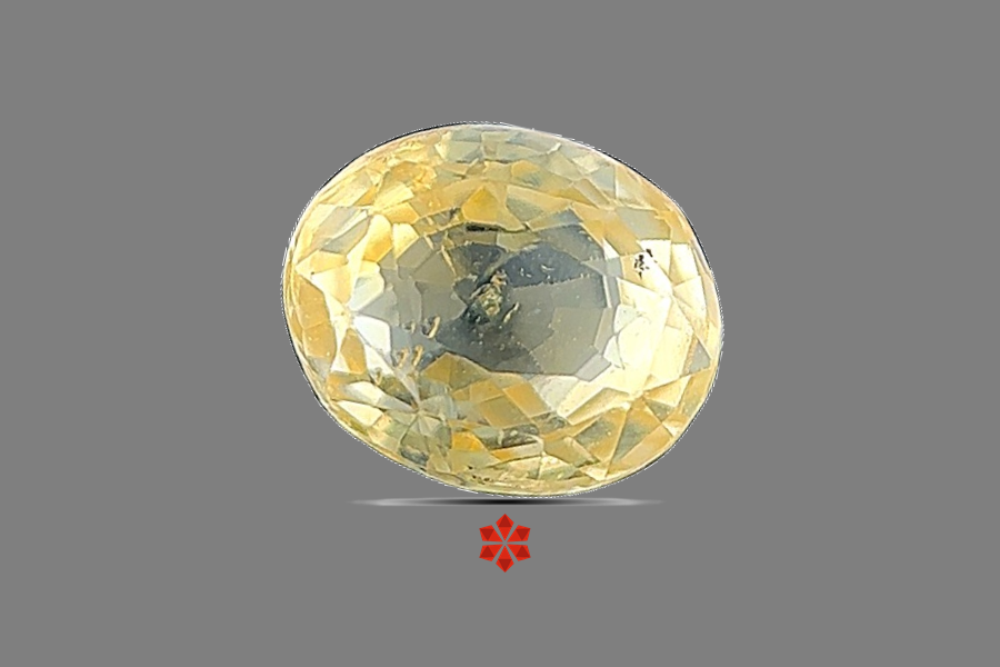 Yellow Sapphire (Pushparag) 8x7 MM 2.08 carats