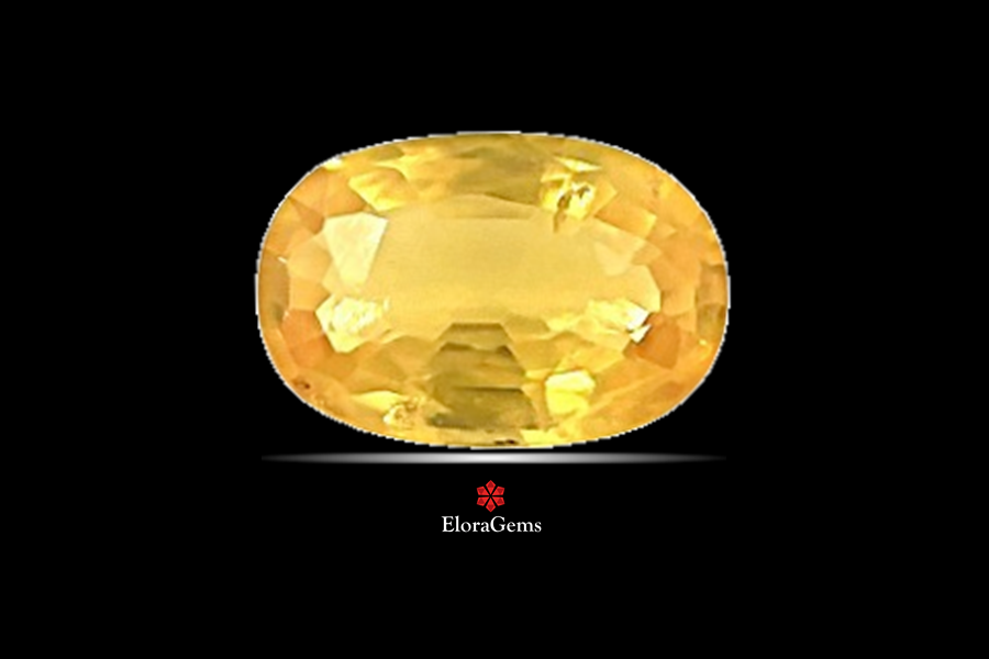 Yellow Sapphire (Pushparag) 7x5 MM 0.88 carats
