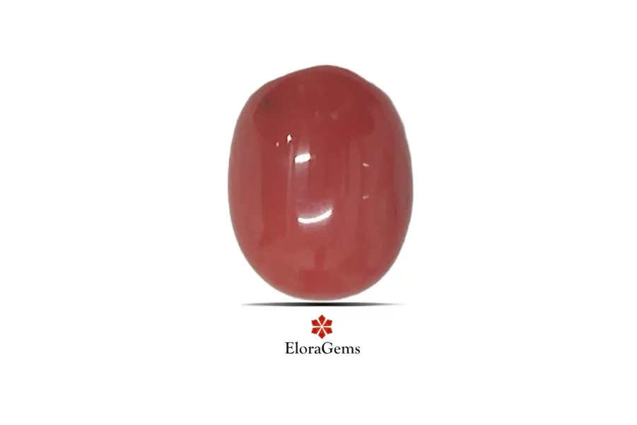 Red Coral (Pavalam) 11x9 MM 3.95 carats