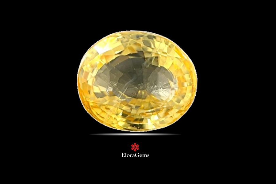 Yellow Sapphire (Pushparag) 11x9 MM 5.41 carats
