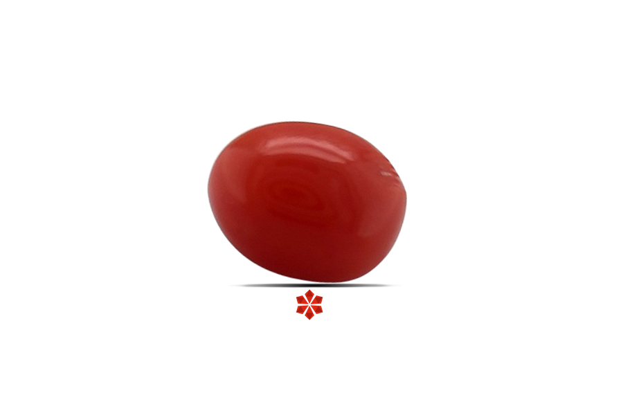 Red Coral 7x6 MM 1.24 carats