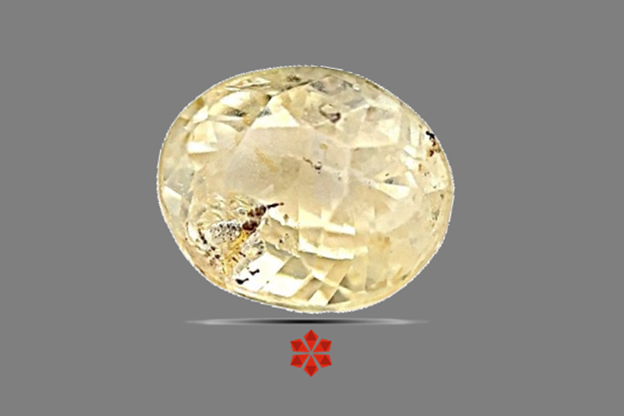 Yellow Sapphire (Pushparag) 9x8 MM 3.26 carats