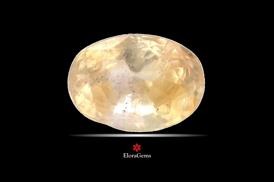 Yellow Sapphire (Pushparag) 10x7 MM 3.3 carats
