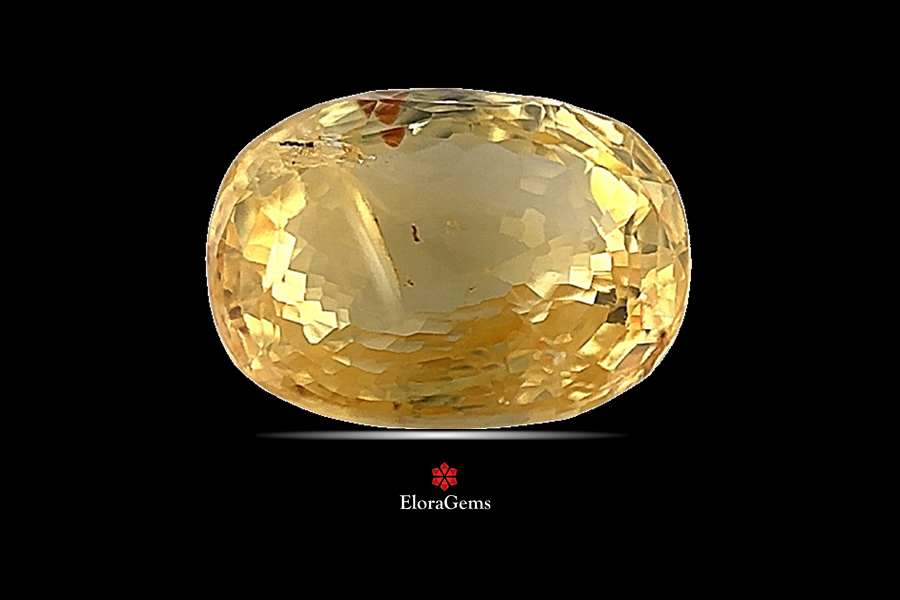 Yellow Sapphire (Pushparag) 10x8 MM 3.6 carats