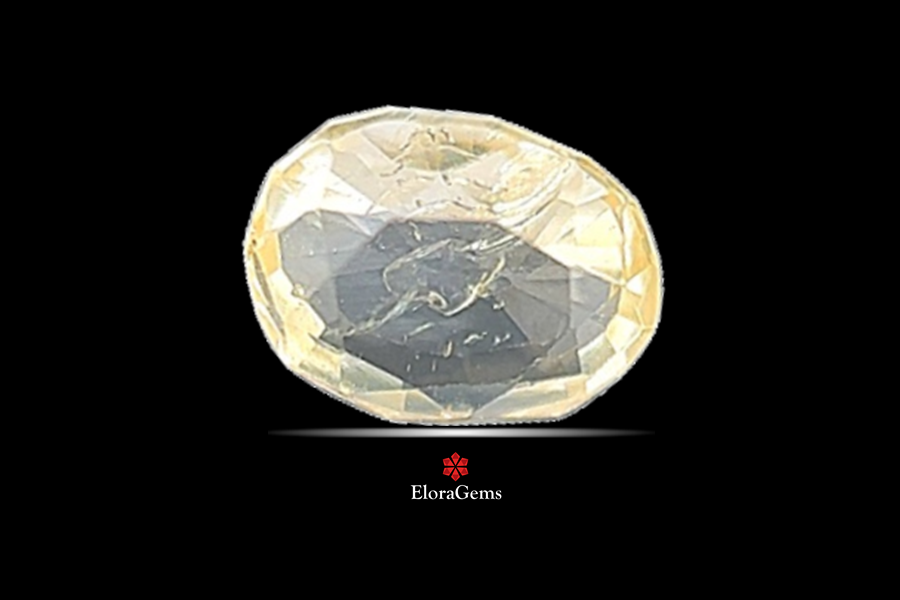 Yellow Sapphire (Pushparag) 7x6 MM 1.2 carats