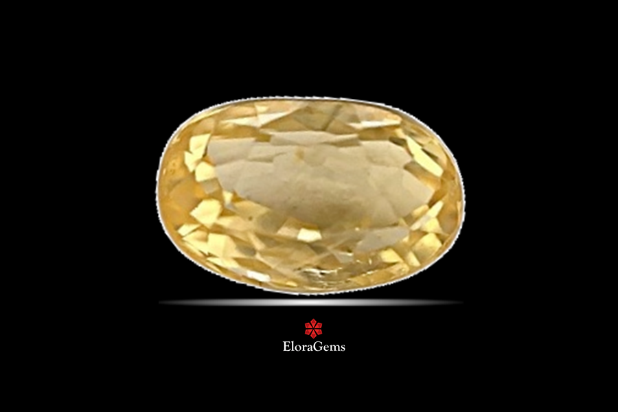 Yellow Sapphire (Pushparag) 8x5 MM 1.68 carats