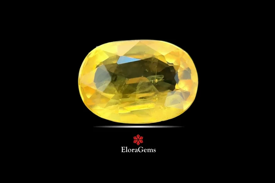 Yellow Sapphire (Pukhraj) 8x6 MM 1.51 carats