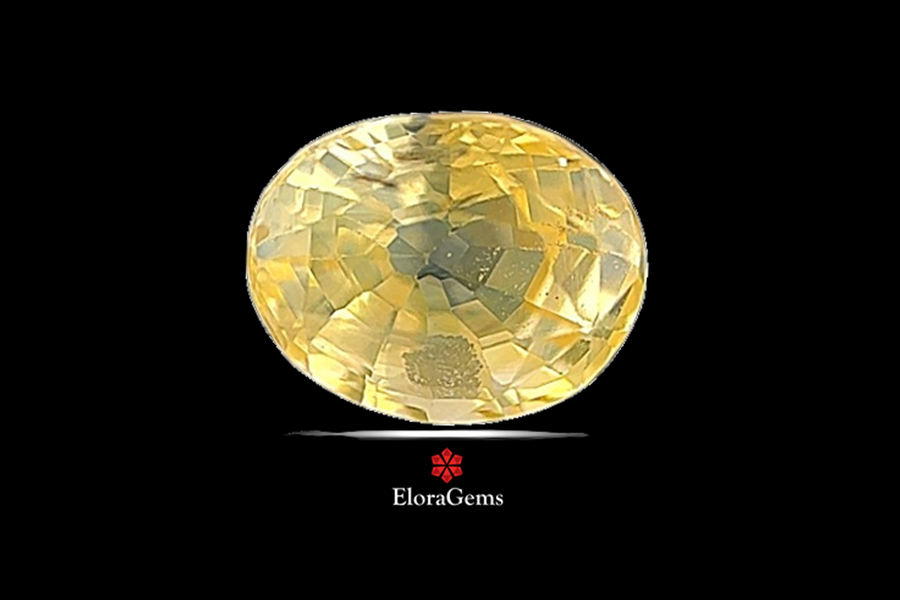 Yellow Sapphire (Pushparag) 7x6 MM 1.5 carats
