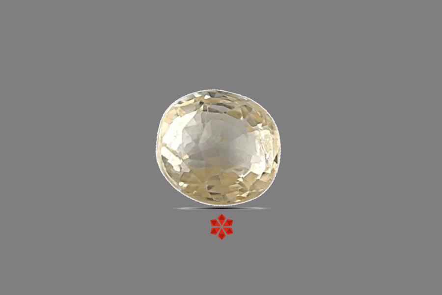 Yellow Sapphire (Pushparag) 6x5 MM 1.1 carats