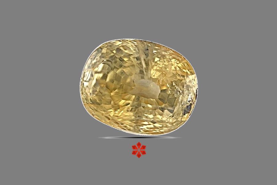 Yellow Sapphire (Pushparag) 8x7 MM 3.23 carats