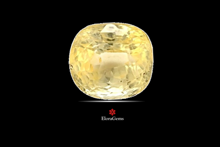 Yellow Sapphire (Pushparag) 8x7 MM 3.3 carats