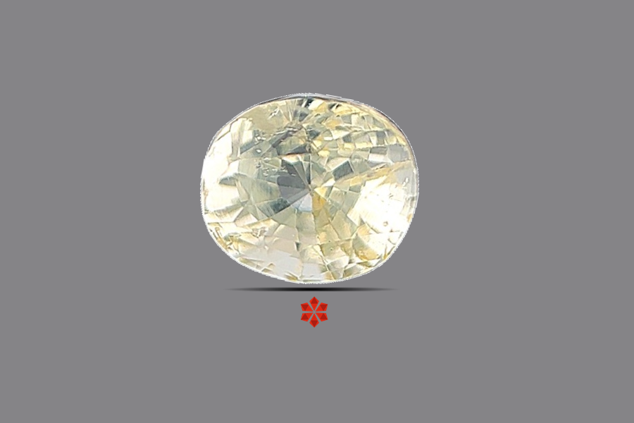 Yellow Sapphire (Pushparag) 7x6 MM 2 carats