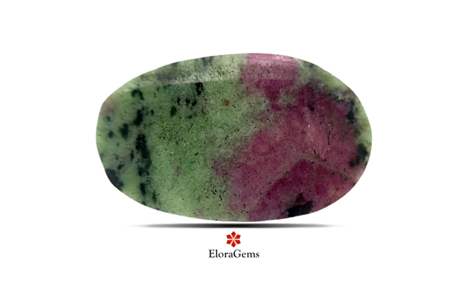 Ruby Zoisite 22x14 MM 9 carats