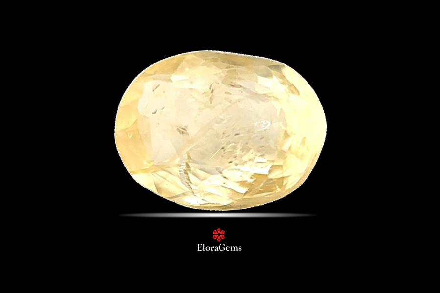 Yellow Sapphire (Pushparag) 10x7 MM 3.1 carats