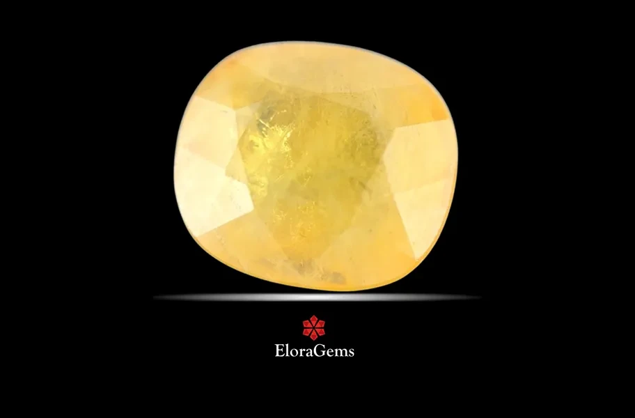 Yellow Sapphire (Pushparag) 12x11 MM 7.8 carats